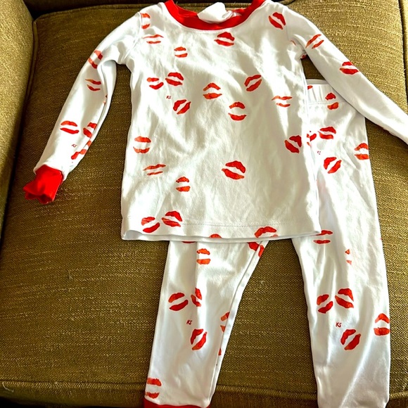 LAKE Other - Lake Kisses Kate Schelter x Lake Pajamas kids pj set size 3 unisex lip print